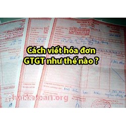 Cách viết hóa đơn được quy định như thế nào?