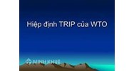 Khái quát chung về Hiệp định TRIPS ? Mục tiêu và nguyên tắc 