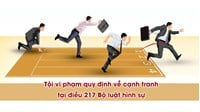 Tội vi phạm quy định về cạnh tranh theo Điều 217 Bộ Luật hình sự