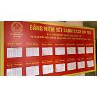 Niêm yết danh sách cử tri chậm nhất là bao nhiêu ngày trước ngày bầu cử theo quy định mới?