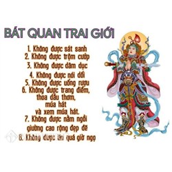 Bát quan trai giới là gì? Tìm hiểu về bát quan trai giới trong Đạo phật