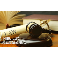 Di chúc chung của vợ chồng có hiệu lực từ thời điểm nào ?