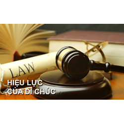 Di chúc chung của vợ chồng có hiệu lực từ thời điểm nào ?