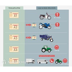 Danh mục các loại giấy phép lái xe và thời hạn sử dụng GPLX?