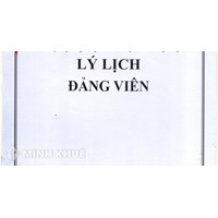 Cách khai lý lịch của Đảng viên sau khi được kết nạp vào Đảng ?