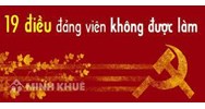 Nội dung hướng dẫn 19 điều đảng viên không được làm ?