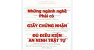Mức phạt vi phạm các quy định về quản lý ngành, nghề đầu tư kinh doanh có điều kiện về an ninh, trật tự