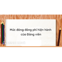 Mức đóng Đảng phí của đảng viên, căn cứ để tính đóng Đảng phí?
