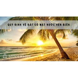 Đất làm muối là gì ? Đất có mặt nước nội địa là gì ? Đất có mặt nước ven biển là gì ?
