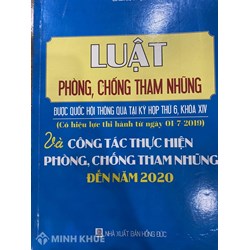 Sách Luật phòng, chống tham nhũng và công tác thực hiện phòng chống tham nhũng đến năm 2020