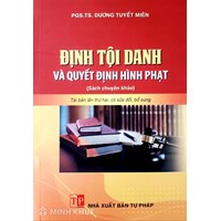 Sách Định tội danh và quyết định hình phạt - PGS.TS. Dương Tuyết Miên