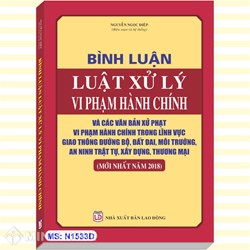 Bình luận Luật xử lý vi phạm hành chính và các văn bản xử phạt hành chính trong lĩnh vực giao thông đường bộ, đất đai, môi trường (Luật gia Nguyễn Ngọc Điệp)