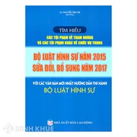 Tìm hiểu các tội phạm về tham nhũng và các tội phạm khác về chức vụ trong Bộ luật hình sự năm 2015 sửa đổi, bổ sung năm 2017 (LS. Nguyễn Thị Chi)