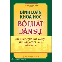 Sách Bình luận khoa học bộ luật dân sự 2015" do TS Nguyễn Minh Tuấn chủ biên