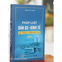 Sách Pháp luật dân sự - kinh tế và thực tiễn xét xử (tập 1) - Tưởng Duy Lượng
