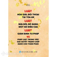 Sách Luật Hòa giải, đối thoại tại tòa án và Pháp luật trong việc giải quyết tranh chấp dành cho thẩm phán