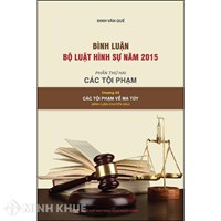 Bình luận bộ luật hình sự 2015 - Chương các tội phạm về ma túy (Đinh Văn Quế)