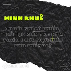Trước khi bỏ phiếu, thủ tục kiểm tra hòm phiếu được thực hiện như thế nào?