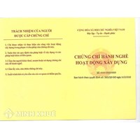 Quy định về việc cấp Chứng chỉ hành nghề thiết kế xây dựng công trình?