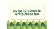 Đất ở nông thôn theo quy định mới nhất của luật đất đai hiện nay