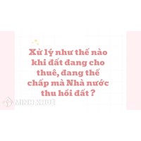 Xử lý như thế nào khi đất đang cho thuê, đang thế chấp mà Nhà nước thu hồi đất ?