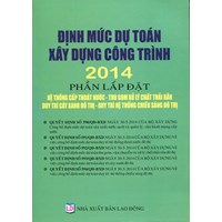 Sách Định mức dự toán xây dựng công trình 2014 Phần lắp đặt hệ thống cấp thoát nước