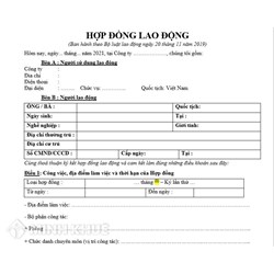 Thời điểm có hiệu lực của hợp đồng lao động là khi nào?