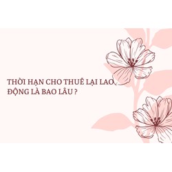 Thời hạn cho thuê lại lao động là bao lâu ?