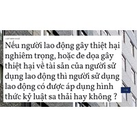Nếu người lao động gây thiệt hại nghiêm trọng, hoặc đe dọa gây thiệt hại về tài sản của người sử dụng lao động thì người sử dụng lao động có được áp dụng hình thức kỷ luật sa thải hay không ?