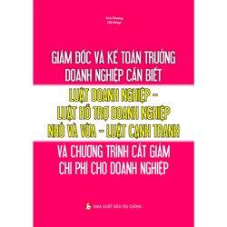 Giám đốc và kế toán trường doanh nghiệp cần biết - Luật doanh nghiệp - Luật hỗ trợ doanh nghiệp nhỏ và vừa - Luật cạnh tranh (Kim Phượng)