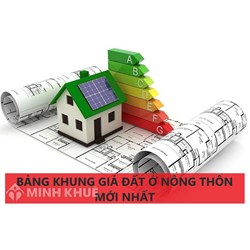 Bảng Khung giá đất ở nông thôn mới nhất hiện nay?