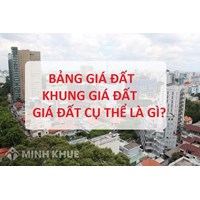Bảng Khung giá đất ở tại đô thị Hà Nội, TPHCM mới nhất