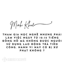 Không trả tiền công cho người tham gia học nghề có bị xử phạt không?