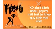 Tụ tập nhiều người ở nơi công cộng gây mất trật tự, hoặc xúi giục người khác đánh nhau bị xử phạt như thế nào ?