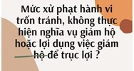 Mức xử phạt hành vi trốn tránh, không thực hiện nghĩa vụ giám hộ hoặc lợi dụng việc giám hộ để trục lợi ?