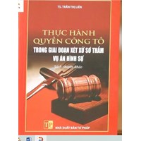 Sách Thực hiện quyền công tố trong giai đoạn xét xử sơ thẩm vụ án hình sự - TS. Trần Thị Liên