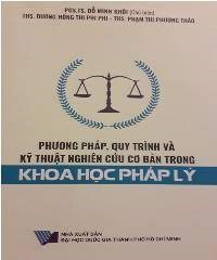 Sách Phương pháp, quy trình và kỹ thuật nghiên cứu cơ bản trong khoa học pháp lý