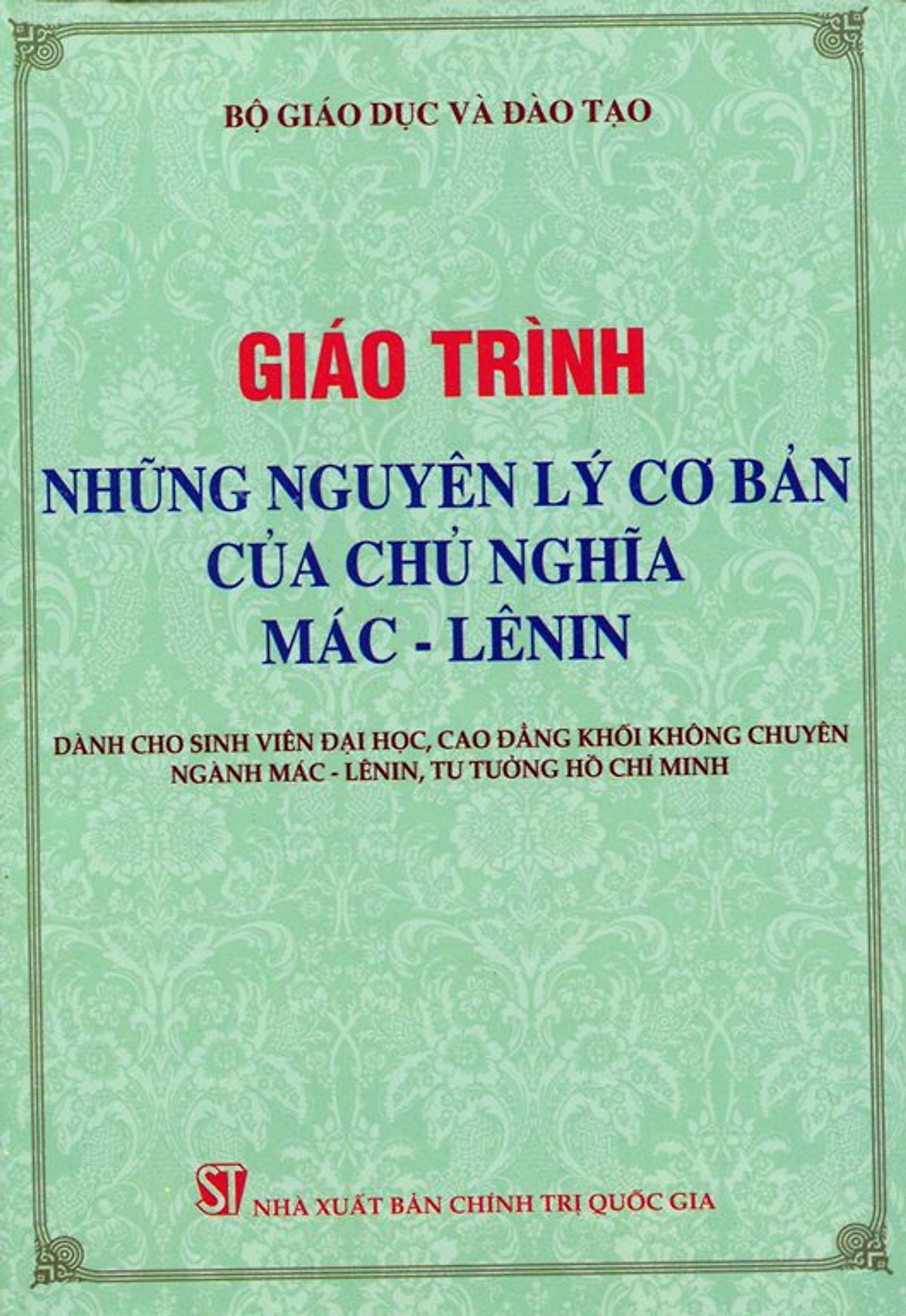 Giáo trình Những nguyên lý cơ bản của chủ nghĩa Mac - Lenin