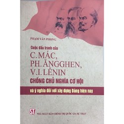 Sách Cuộc đấu tranh của C.Mác, Ph.Ăngghen, V.I.Lênin chống chủ nghĩa cơ hội và ý nghĩa đối với xây dựng Đảng hiện nay