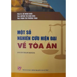 Sách tham khảo Một số nghiên cứu hiện đại về tòa án