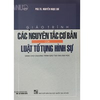 Sách Giáo trình các nguyên tắc cơ bản của Luật tố tụng hình sự (Dành cho chương trình đào tạo sau đại học)