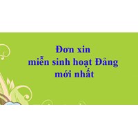 Mẫu đơn xin miễn sinh hoạt đảng mới nhất năm 2025 và cách viết