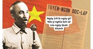 Ngày 2/9 là ngày gì? Nêu ý nghĩa lịch sử của ngày Quốc Khánh
