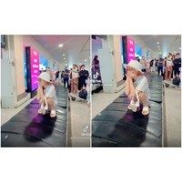 Cô gái ngồi lên băng chuyền hành lý bị xử phạt thế nào?
