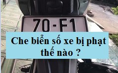 Che biển số xe ô tô xe máy bị phạt bao nhiêu tiền?