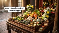 Mâm cúng rằm tháng 7 cần những gì?