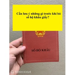 Thu hồi sổ hộ khẩu: Cần lưu ý những gì trước khi hộ khẩu bị hủy?