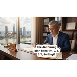 Chế độ thương binh hạng 1/4, 2/4, 3/4, 4/4 là gì?