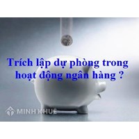 Trích lập dự phòng là gì? Quy định trích lập dự phòng ngân hàng