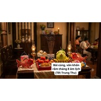 Bài cúng, văn khấn rằm tháng 8 âm lịch (Tết Trung Thu) hay nhất